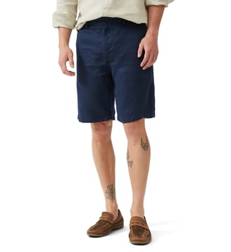 Short relaxed en lin Westlock, 23 cms - Rodd & Gunn - Ink