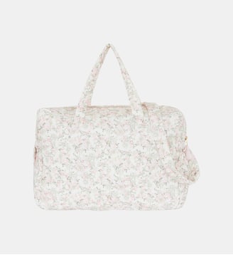 Sac à langer - Imprimé fleuri jardin hivernal - Tartine Et Chocolat - Rose pâle