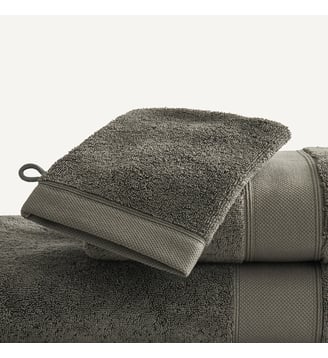 Lot de 2 gants de toilette 700 g/m² - AM.PM - Gris sencha