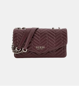 Sac à bandoulière Anning surpiqué - Guess - Rouge