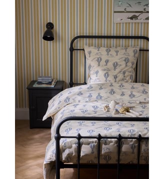 Housse de couette percale de coton "Montgolfière" - Cyrillus - Bleu