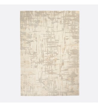 Tapis tissé plat motifs abstraits - La Redoute Interieurs - Beige
