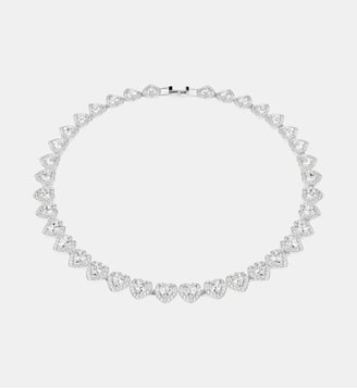 Collier Ariana Grande x Swarovski, Cœur, Métal rhodié - Swarovski - White