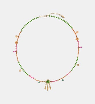 Collier de perles avec pampilles JAYDEEN - Hipanema - Émeraude