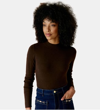 Pull col montant uni MARIONA La Petite Etoile