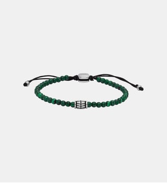 Bracelet en pierres gemmes - Fossil - Argenté