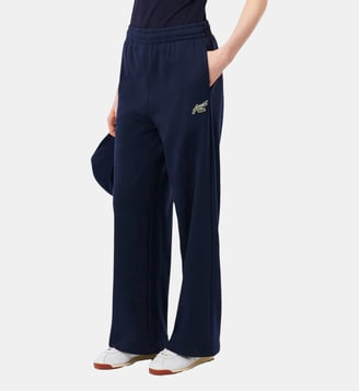 Pantalon de survêtement molleton évasé - Lacoste - Bleu marine