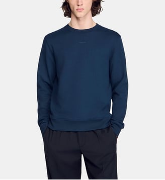 Sweatshirt à logo - Sandro - Marine