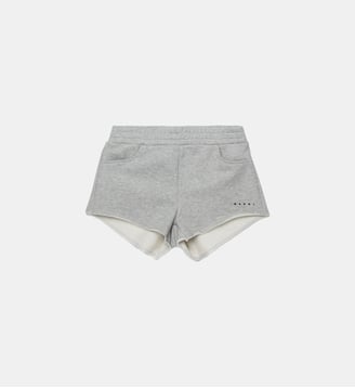Short en molleton avec logo - Marni - Inox gris mélangé