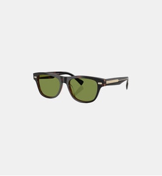 Lunettes de soleil Rectangulaire BC3005S - Brunello Cucinelli - Acajou havana