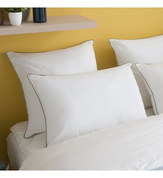 Oreiller MOELLEUX Respirant - Coton Tencel - André - Wake Me Green - Blanc
