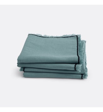 Lot de 4 serviettes de table lin/coton La Redoute Interieurs