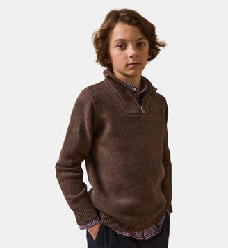 Pull col camionneur - Cyrillus - Marron