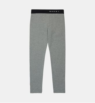 Pantalon legging élastique avec logo - Marni - Gris