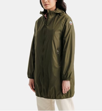 Imperméable long à capuche Glendale - Jott - Kaki