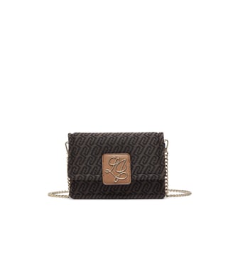 Sac banane monogramme jacquard - Liu Jo - Marron foncé