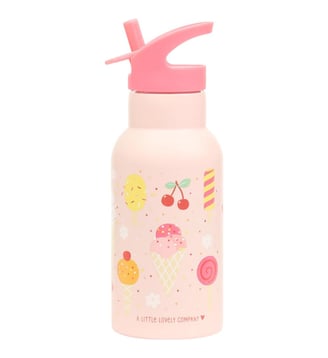 Gourde isotherme Crème Glacée - A Little Lovely Company - Rose