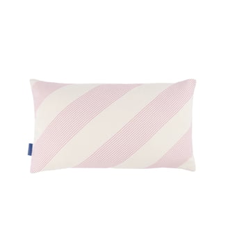 Coussin rectangulaire Remi - Nobodinoz - Lilac diagonal stripes