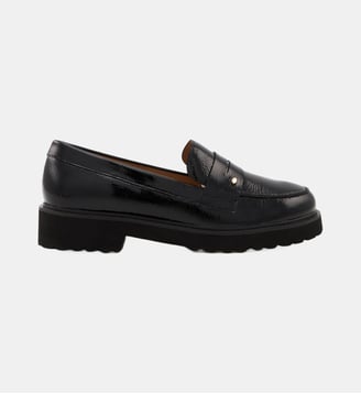 Mocassins Norma Cuir Brillant - Bons Baisers - Noir