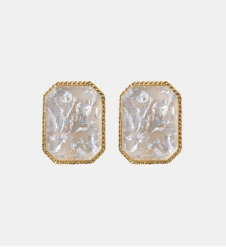Boucles d'oreilles clips   - Louise - Satellite - Blanc