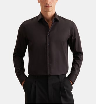Chemise d'affaires 1/1 Regular Col Kent - Seidensticker - Noir