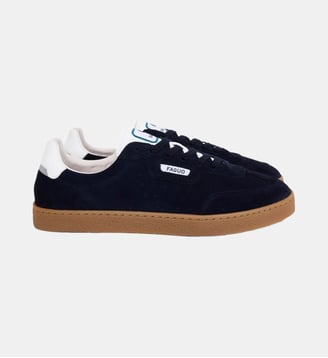 Baskets cuir LUMBO - Faguo - Bleu marine