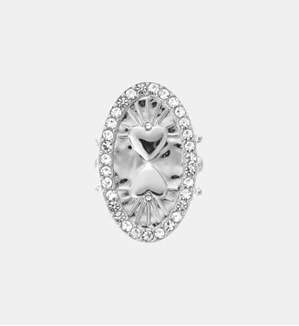 Bague ajustable avec cabochon central PREACHER - Hipanema - Argenté