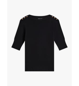 Pull badiane en jersey de coton - Agnès b. - Noir