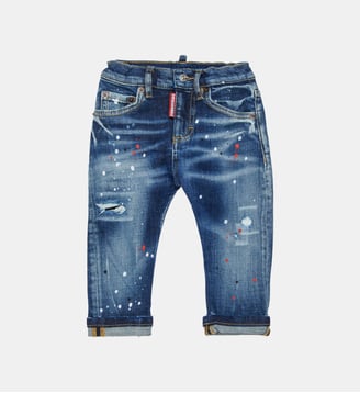 Jean slim délavé bleu moyen - Dsquared2 - Denim bleu