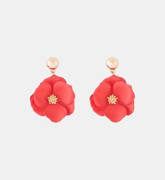 Boucles d'oreilles pétales rouges - Balaboosté - Rouge