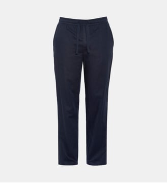 Pantalon en lin mélangé - Schott - Marine