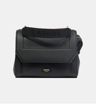 Sac à main à rabat Ninon en cuir - Lancel - Noir et doré
