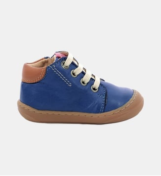 Bottillons Cuir Chyoso - Aster - Bleu