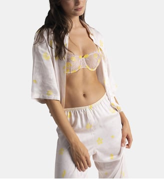 Haut de pyjama manches courtes CHLOE - Passionata - Jaune