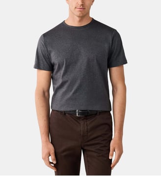T-Shirt Coupe Regular En Coton Pima - Hackett London - Charcoal et grey