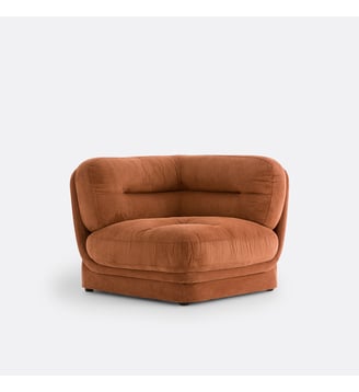 Angle modulable en velours côtelé, Jonas - La Redoute Interieurs - Écureuil
