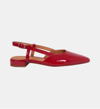 Ballerines slingback Elise - Jules & Jenn - Rouge
