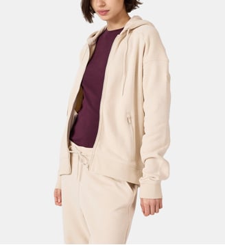 Veste zippée en molleton gratté Leda - Jott - Sable