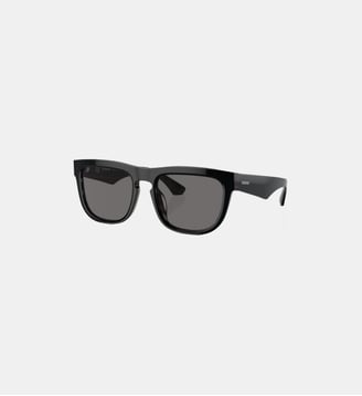 Lunettes de soleil Carré BE4431U - Burberry - Noir sur motif à  carreaux vintage