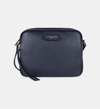 Sac trotteur Dune en cuir - Lancaster - Bleu foncé