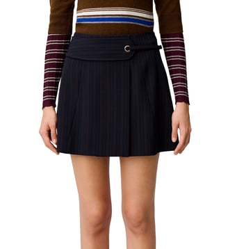Jupe rayée ceinture - Claudie Pierlot - Multicolore