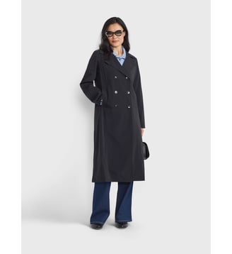 manteau Bristol en nylon noir Agnès b.