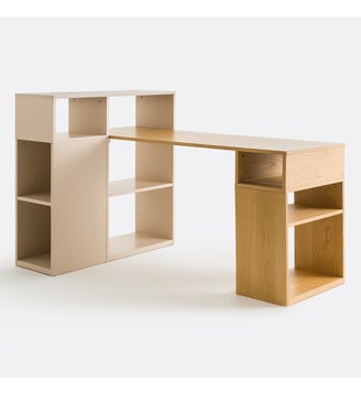 Bureau d'angle réversible avec rangements La Redoute Interieurs