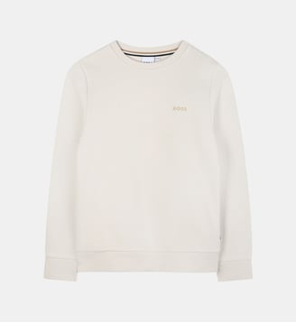 Sweat col rond - BOSS Kidswear - Vanille