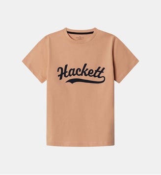 T-Shirt Coupe Regular Avec Logo - Hackett London - Beige rosé