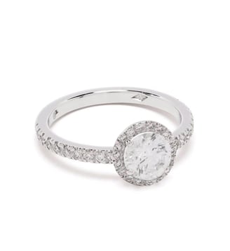 Solitaire Absolu.e Couronne 1 carat pavé - Loyal.e Paris - Or jaune
