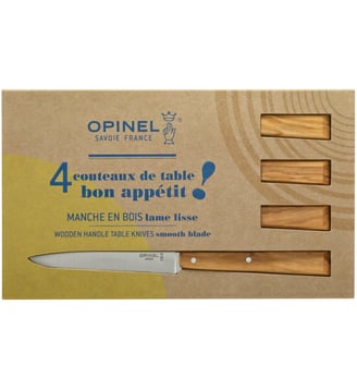 Coffret de 4 couteaux de table Bon Appétit ! - Opinel - Coloris unique