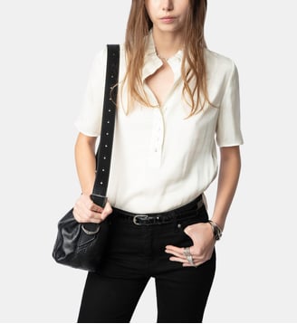 Top Topher Satin - Zadig&Voltaire - Blanc flake