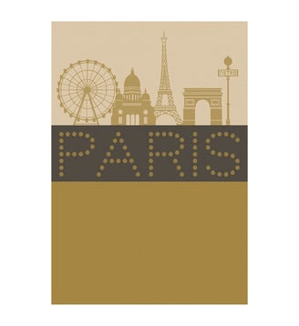 Torchon Paris Lumière Paris lumière - Le Jacquard Francais - Élegance