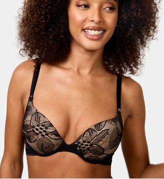 Soutien-gorge push-up Songe avec armatures Noir Maison Lejaby